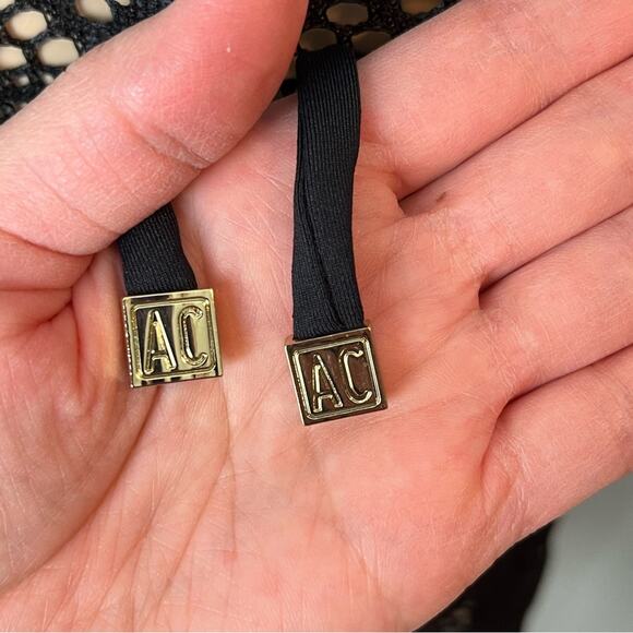 New Anne Cole Black Lace Crochet Cinch Waist Swimsuit Coverup - Picture 11 of 12